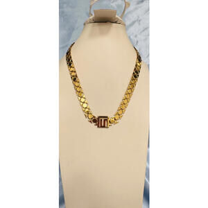 Stella Valle by Lori Greiner "Keep Going"  Flat GoldTone Hexagon  Shape Links